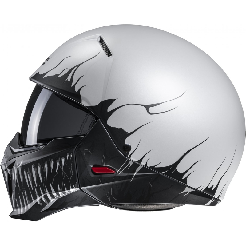 Open helm met masker HJC i20 Scraw MC10SF zwart-grijs