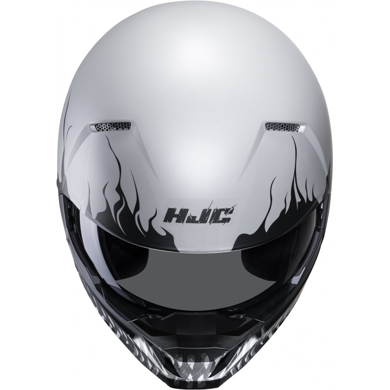 Open helm met masker HJC i20 Scraw MC10SF zwart-grijs