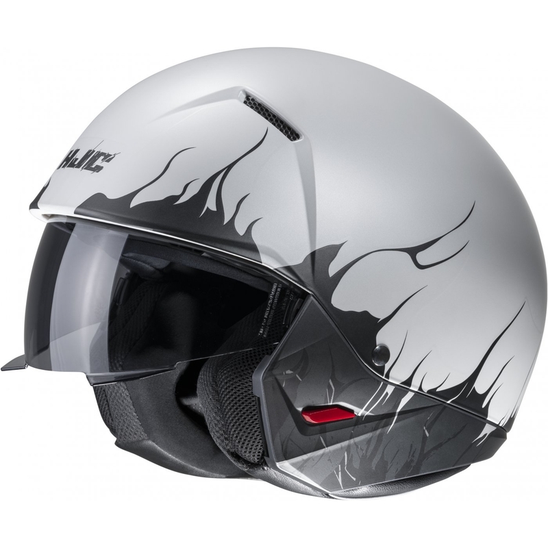 Open helm met masker HJC i20 Scraw MC10SF zwart-grijs