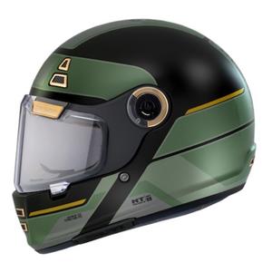 MT Jarama 68TH C1 zwart-goud-groene integraal motorhelm