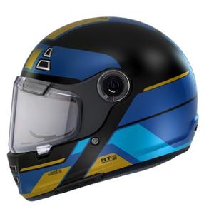 MT Jarama 68TH C7 zwart-goud-blauw integraal motorhelm uitverkoop
