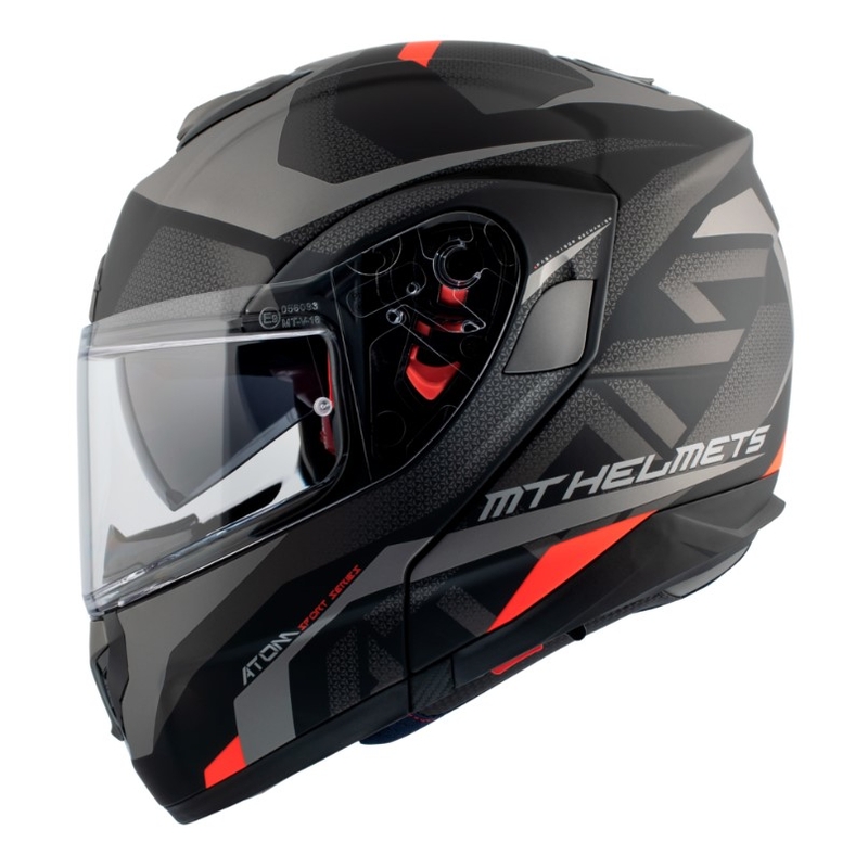 Vyklápěcí přilba na motorku MT Atom SV Skill A1 černá