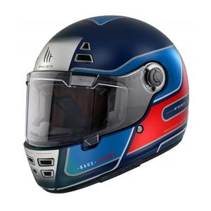 MT Jarama Baux D7 integraal motorhelm blauw-rood uitverkoop