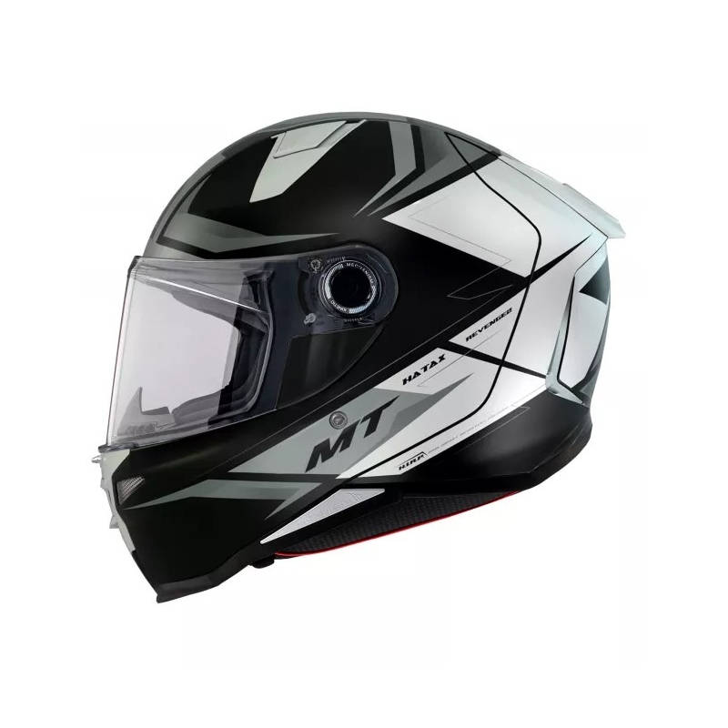 MT Revenge 2 Hatax zwart-witte integraal motorhelm uitverkoop