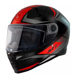 MT Revenge 2 Hatax zwart met rode integraal motorhelm uitverkoop