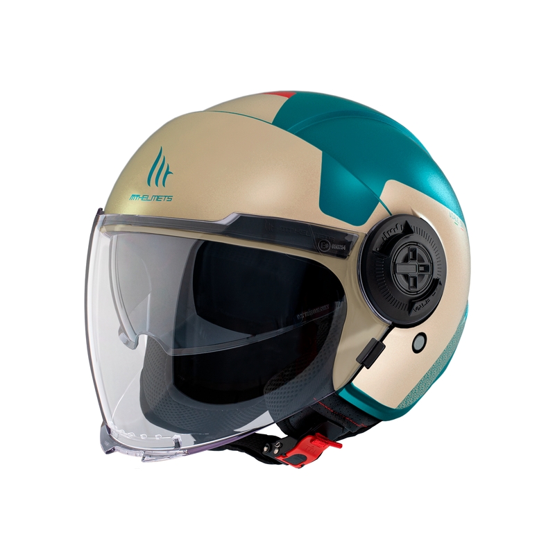 MT Viale SV S Beta E7 open motorhelm beige-turquoise