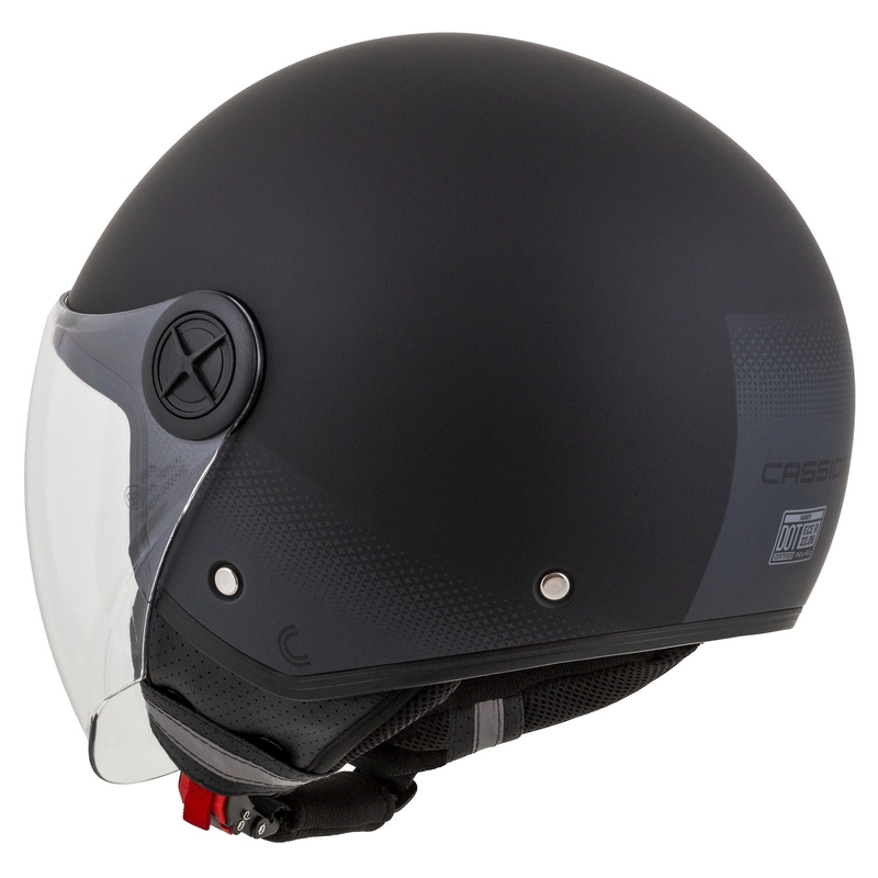 Cassida Handy Zwart-Grijs Open Motorhelm