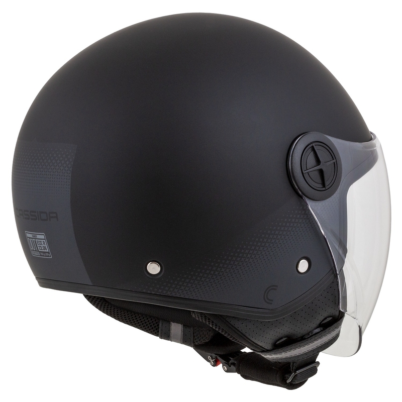 Cassida Handy Zwart-Grijs Open Motorhelm