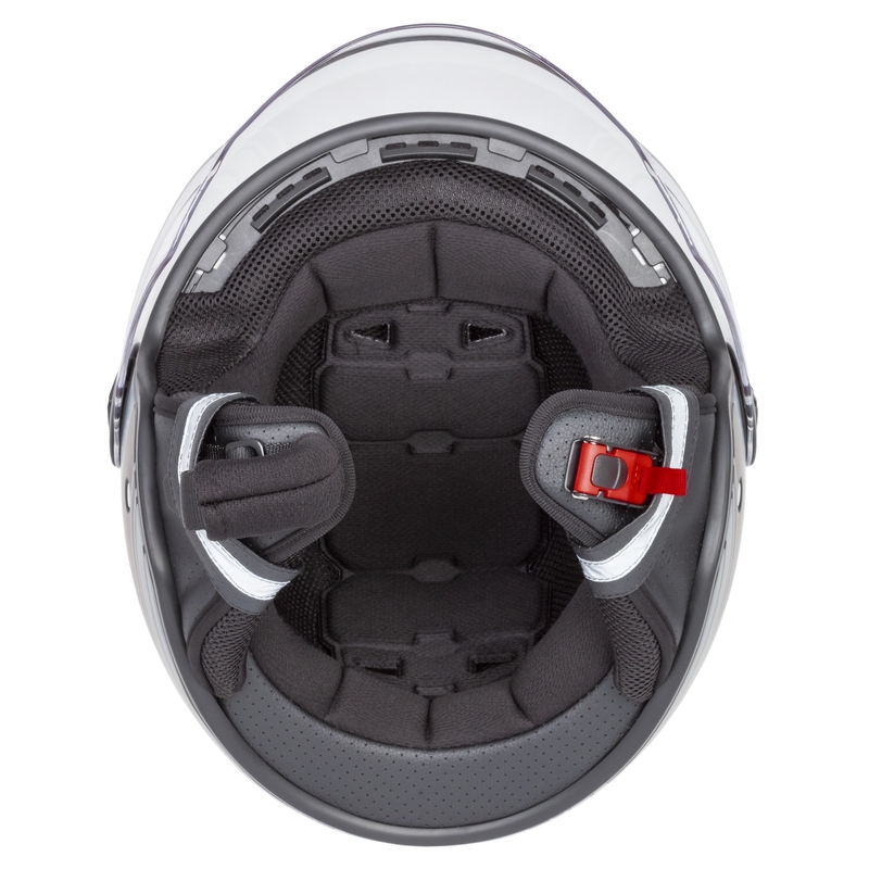 Cassida Handy Zwart-Grijs Open Motorhelm