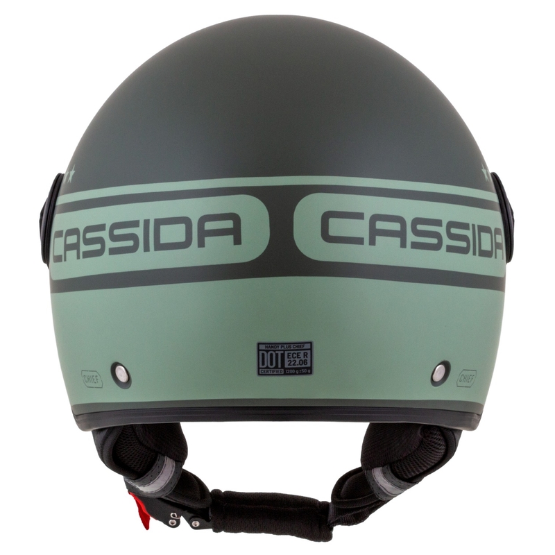 Cassida Handy Plus Chief open motorhelm groen