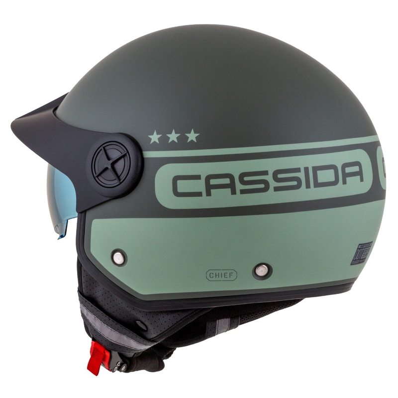 Cassida Handy Plus Chief open motorhelm groen