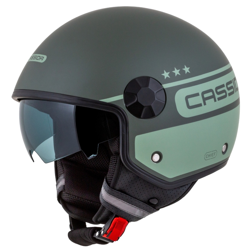 Cassida Handy Plus Chief open motorhelm groen