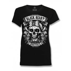 Dames T-shirt Zwart Hart Miss Murder zwart