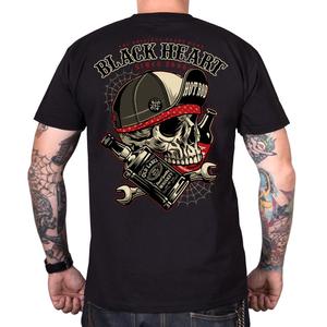 Heren T-shirt Black Heart Commander zwart