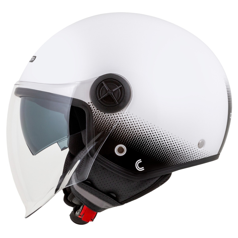 Cassida Handy Plus open motorhelm wit-zwart