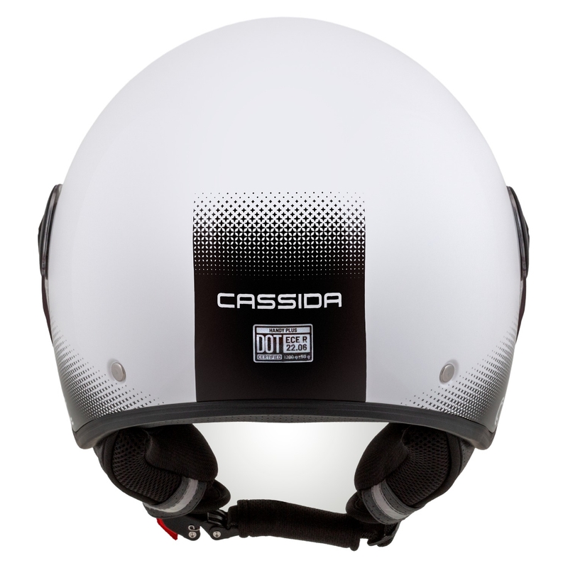 Cassida Handy Plus open motorhelm wit-zwart