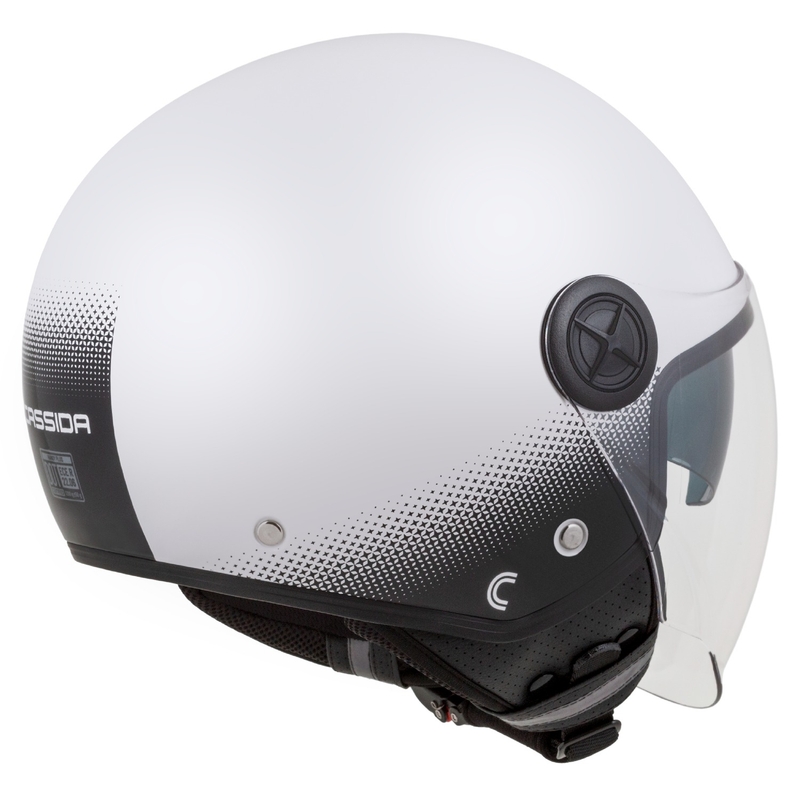 Cassida Handy Plus open motorhelm wit-zwart