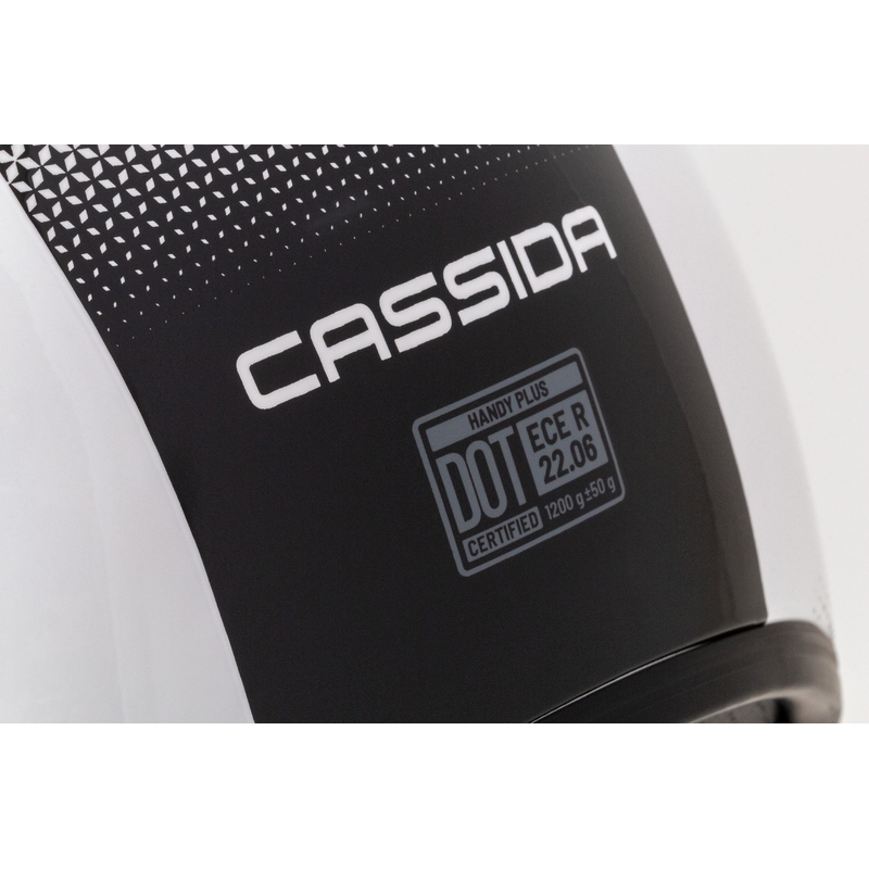Cassida Handy Plus open motorhelm wit-zwart