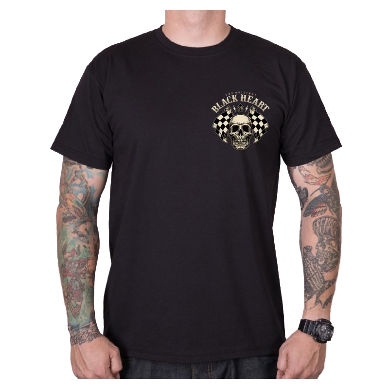Heren T-shirt Zwart Hart Starter