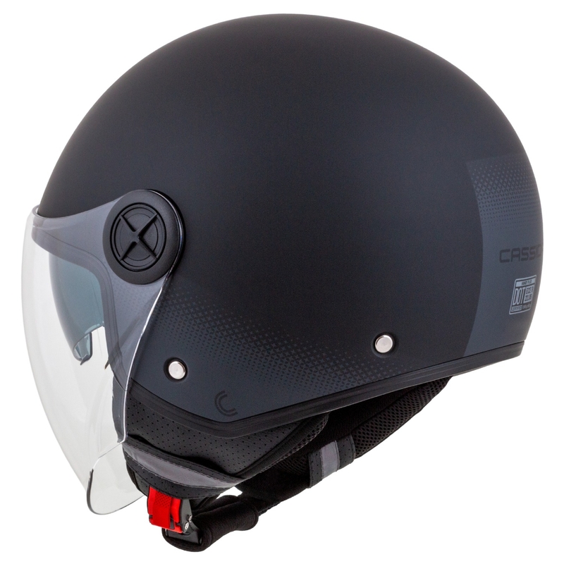 Cassida Handy Plus open motorhelm zwart-grijs