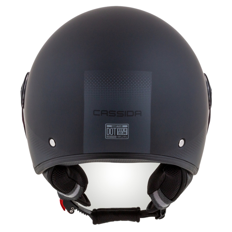 Cassida Handy Plus open motorhelm zwart-grijs