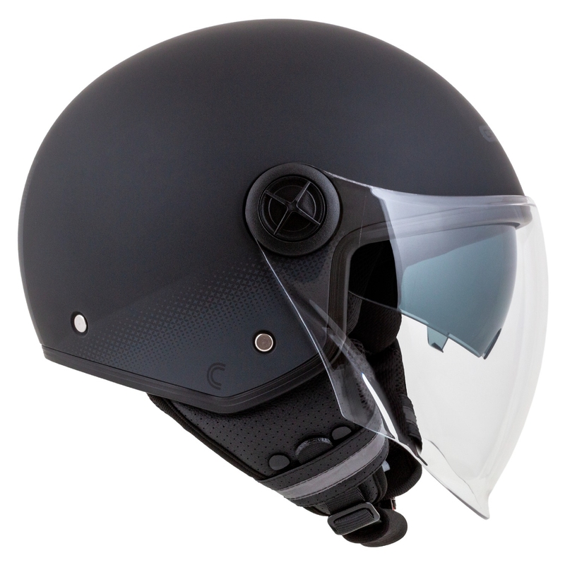 Cassida Handy Plus open motorhelm zwart-grijs