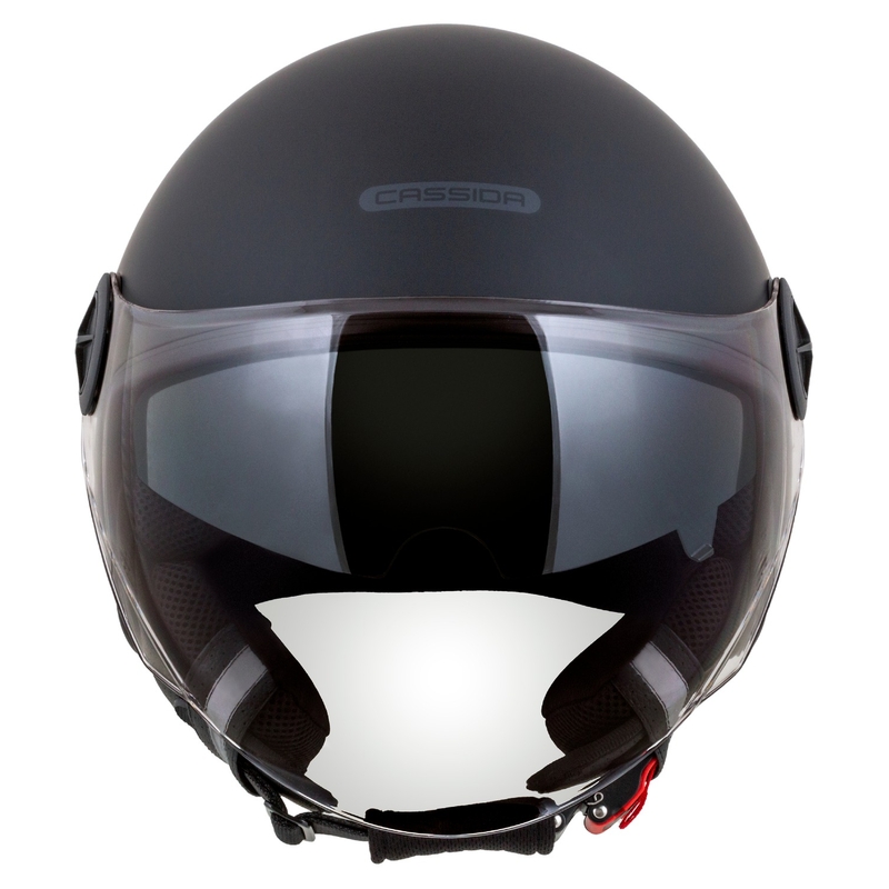 Cassida Handy Plus open motorhelm zwart-grijs