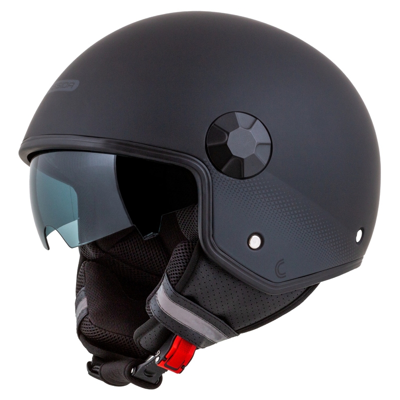 Cassida Handy Plus open motorhelm zwart-grijs