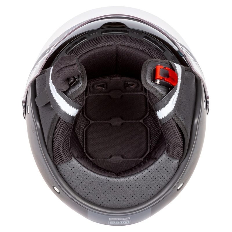 Cassida Handy Plus open motorhelm zwart-grijs