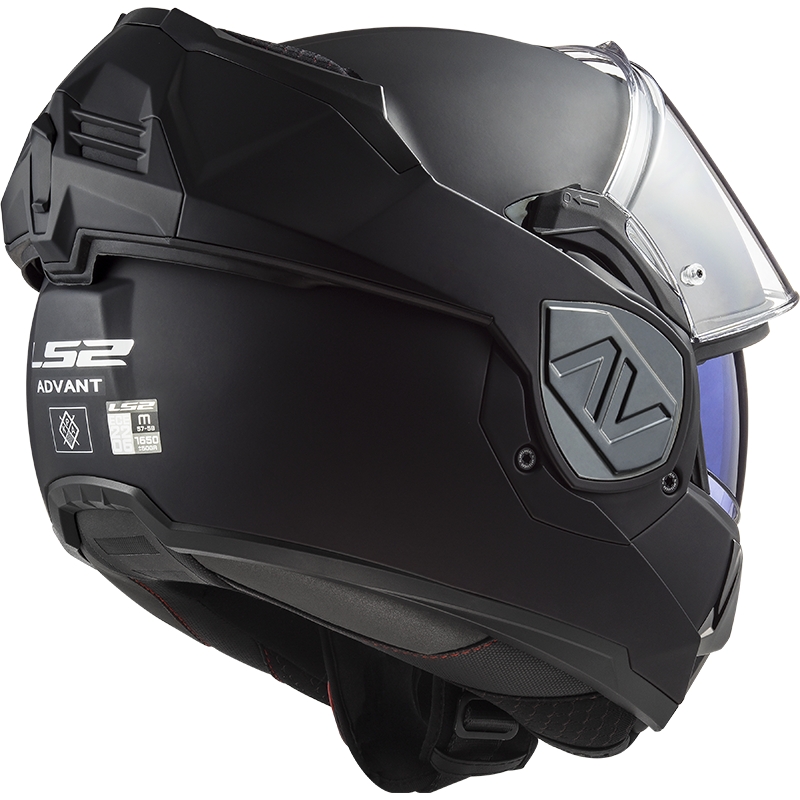 Opklapbare motorhelm LS2 FF906 Advant Solid zwart mat