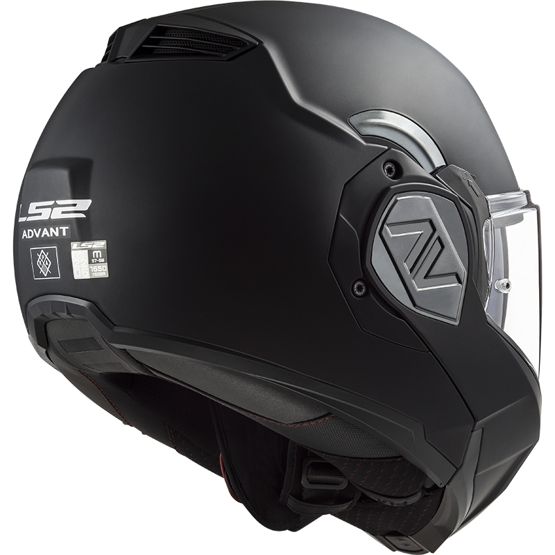 Opklapbare motorhelm LS2 FF906 Advant Solid zwart mat