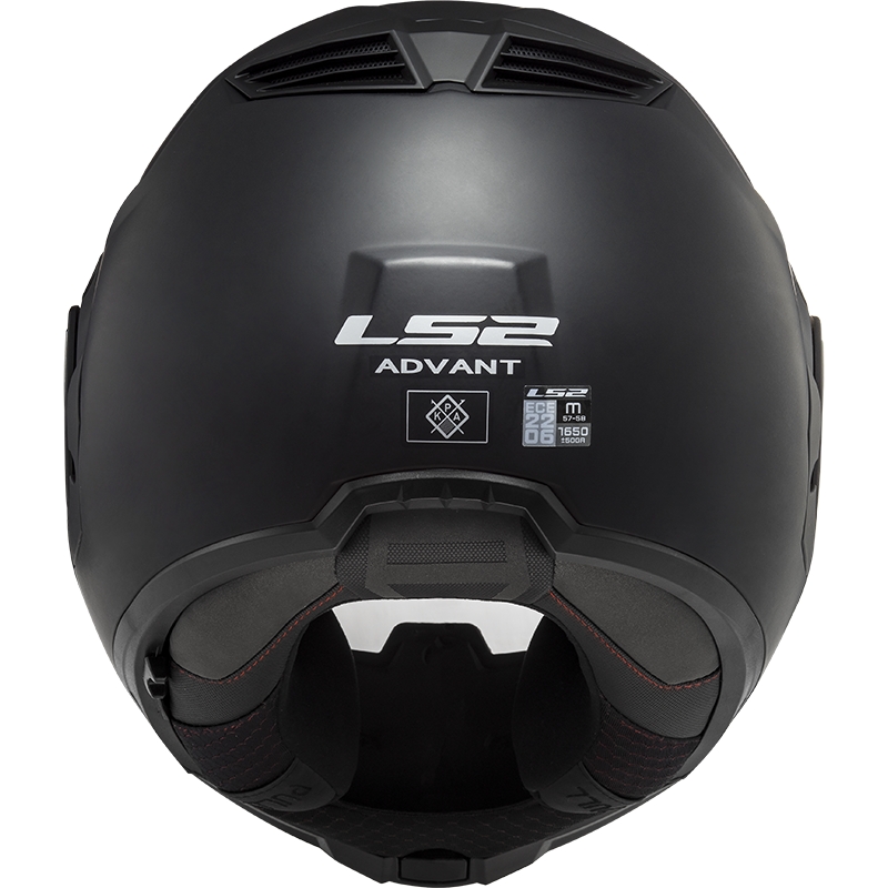Opklapbare motorhelm LS2 FF906 Advant Solid zwart mat