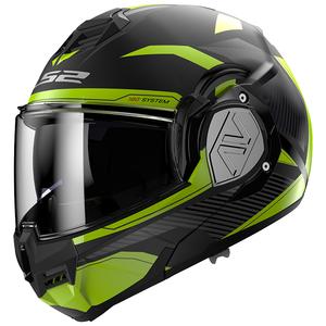 Opklapbare motorhelm LS2 FF906 Advant Revo zwart-fluo geel mat