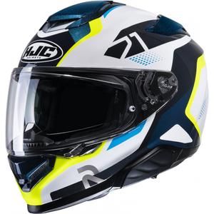 Integraal motorhelm HJC RPHA 71 Hapel MC3H blauw-wit-fluogeel