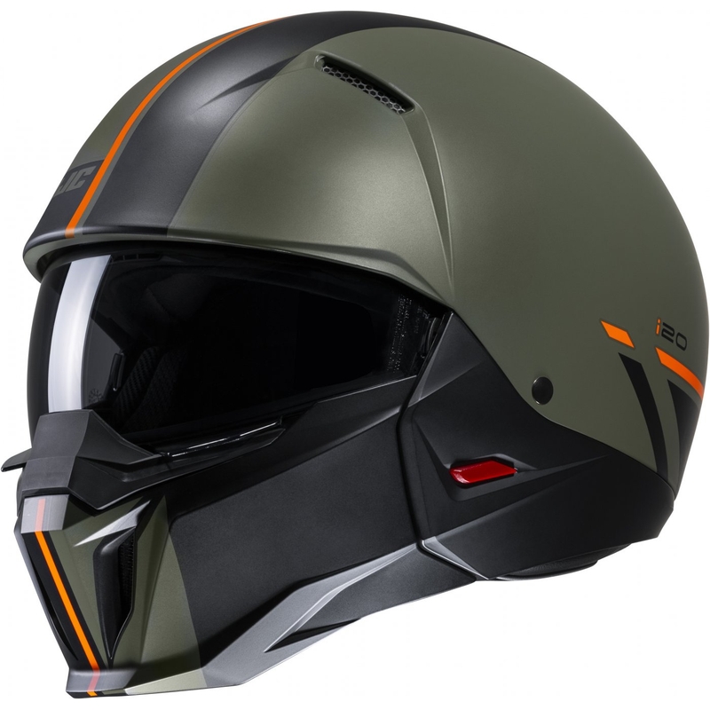 Open helm met masker HJC i20 Batol MC4SF oranje-zwart-groen uitverkoop
