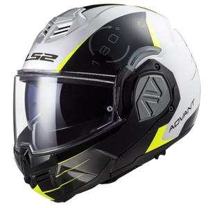 Opklapbare motorhelm LS2 FF906 Advant Codex 06 zwart-wit-geel