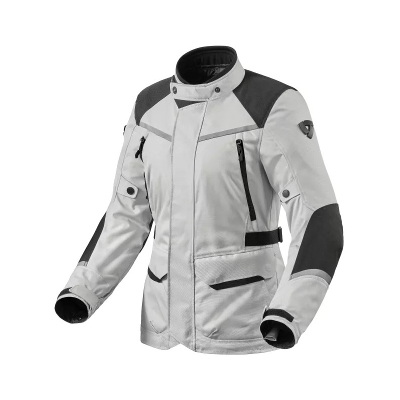 Revit Voltiac 3 H2O dames motorjack zilver en zwart