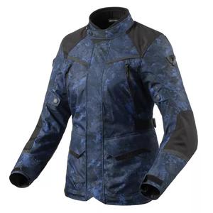 Dames Revit Voltiac 3 H2O camouflage blauw motorjack uitverkoop