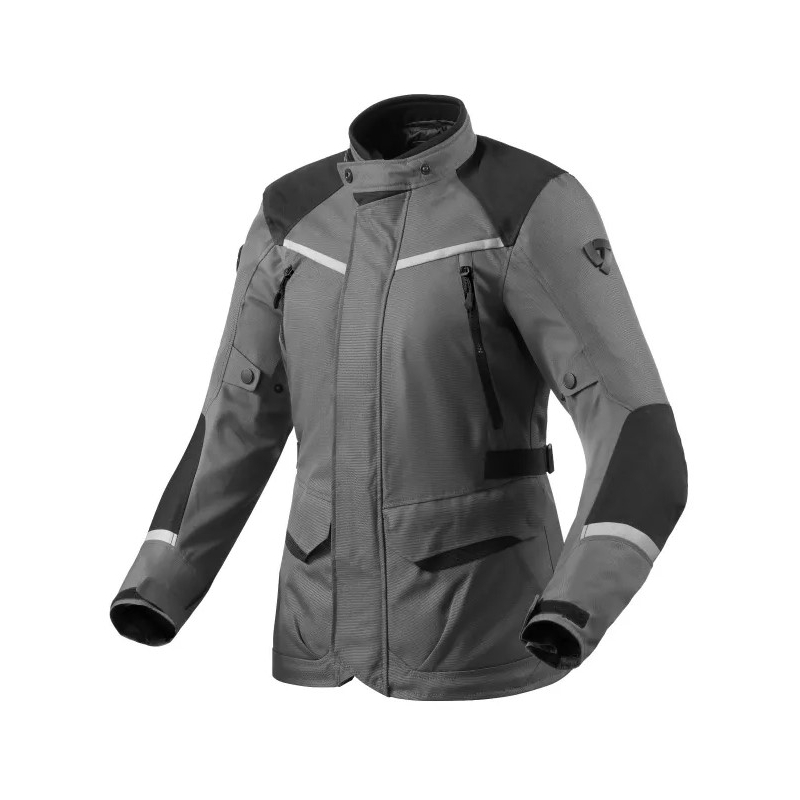 Revit Voltiac 3 H2O dames motorjack grijs en zwart