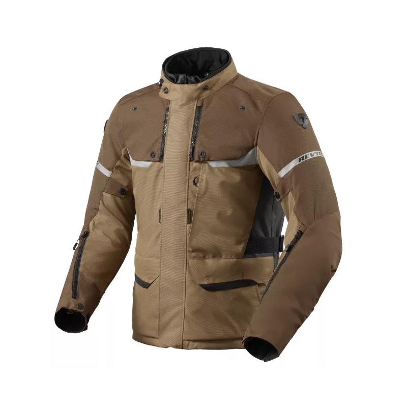 Bunda na motorku Revit Outback 4 H2O hnědá výprodej