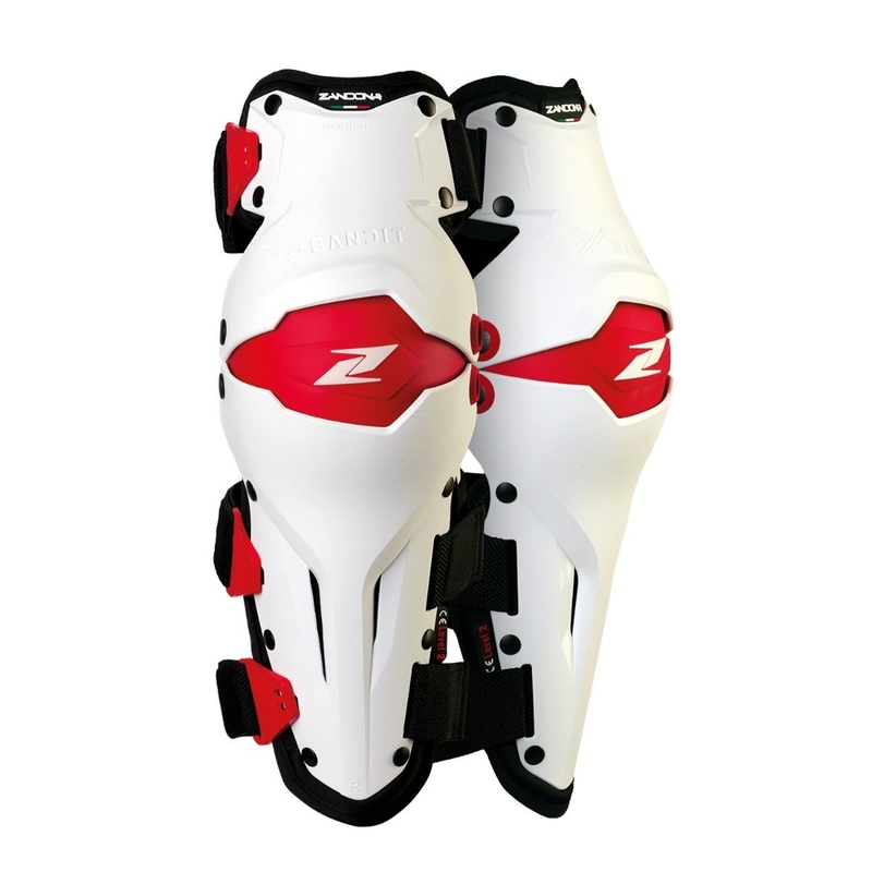Kniebeschermers Zandona X-Bandit rood en wit