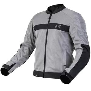 Ozone Dart motorjas zilver-zwart