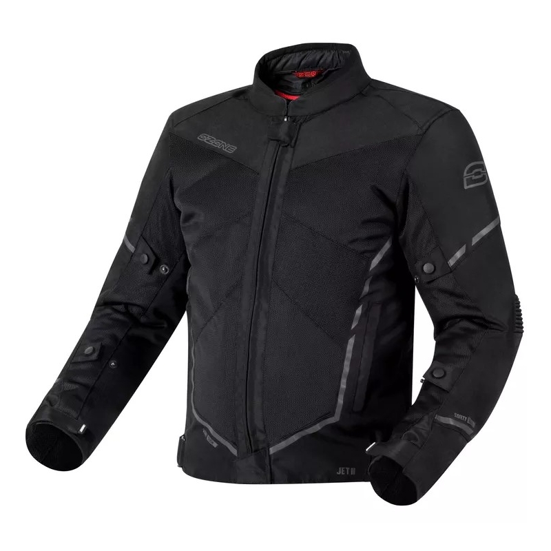 Motorjas Ozone Jet II zwart uitverkoop