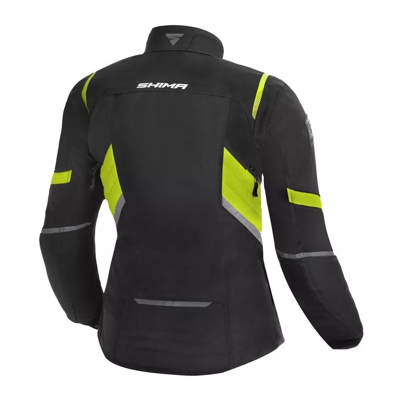 Shima Rush zwart-fluo geel motorjack voor dames uitverkoop