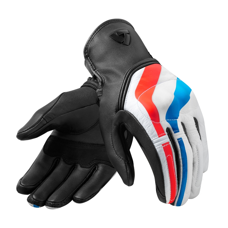 Motorhandschoenen Revit Redhill rood-blauw