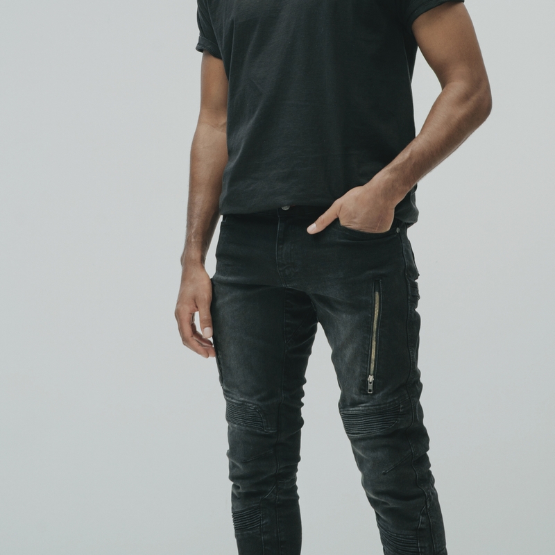 Rebelhorn Vandal Twill Zwarte Motorfiets Jeans uitverkoop