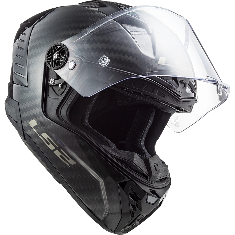 LS2 FF805 Thunder Carbon Zwart Glans Integraal Motorhelm