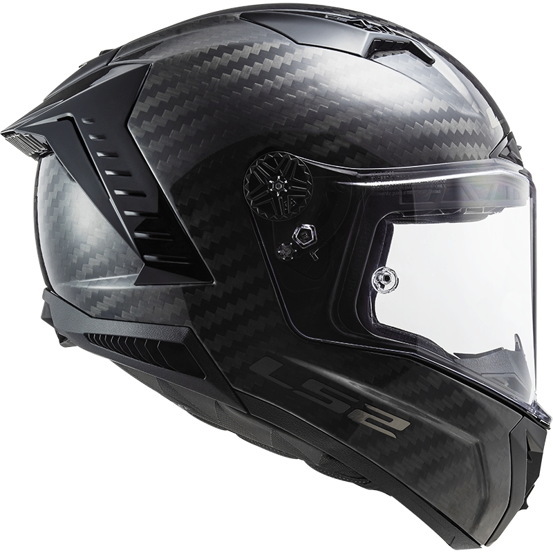 LS2 FF805 Thunder Carbon Zwart Glans Integraal Motorhelm