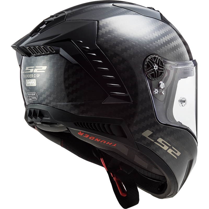 LS2 FF805 Thunder Carbon Zwart Glans Integraal Motorhelm