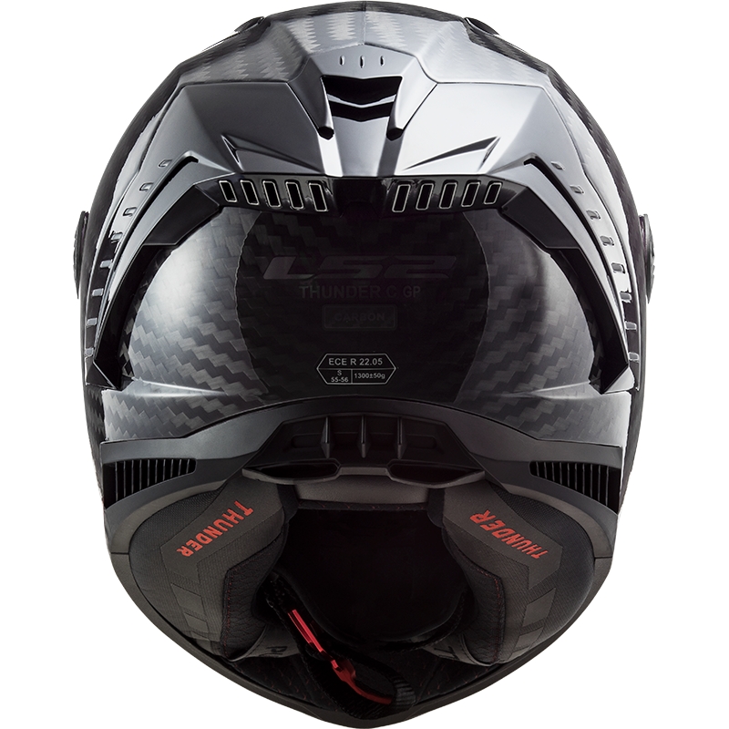 LS2 FF805 Thunder Carbon Zwart Glans Integraal Motorhelm